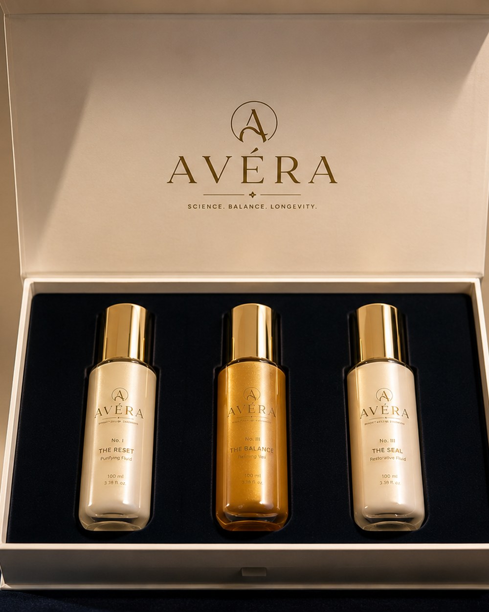 AVÉRA filled product ritual moment