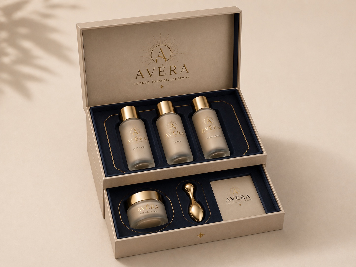 The Founding Allocation opened to reveal the AVÉRA collection