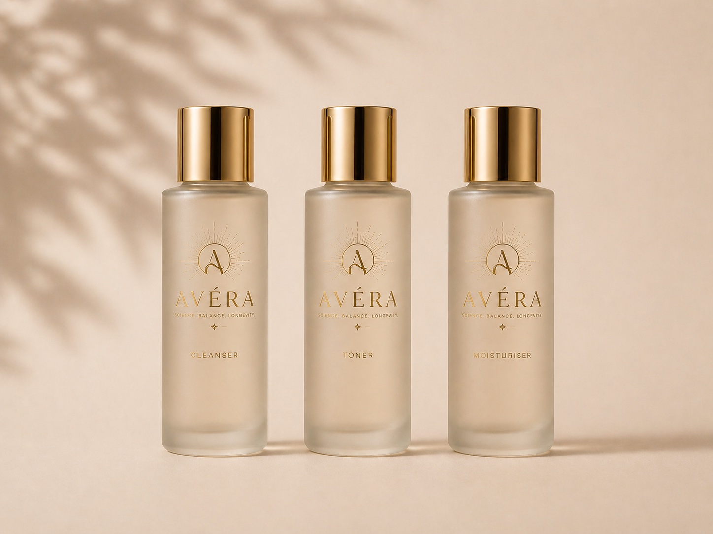 The four numbered AVÉRA formulations presented together